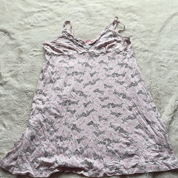 La Vie en Rose Dachshund Print Nightgown – Size M | Dog Lover Loungewear | - Picture 2 of 6
